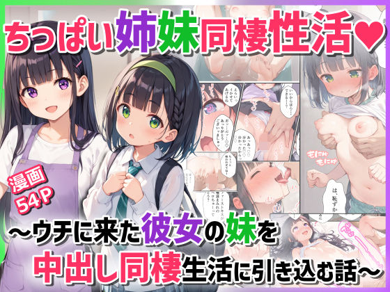 【フェラ】 ちっぱい姉妹同棲性活〜ウチに来た彼女の妹を中出し同棲生活に引き込む話〜 【d_522464】