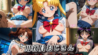 【フェラ】 用務員おじさん放課後の性支配【美少女戦士セーラームーン】 【d_620059】