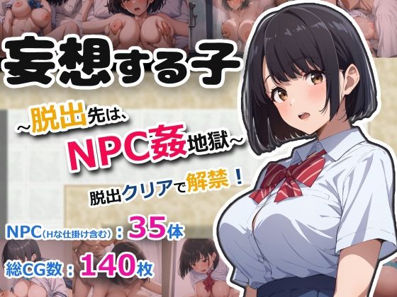【フェラ】 妄想する子〜脱出先は、NPC姦地獄〜 【d_668782】